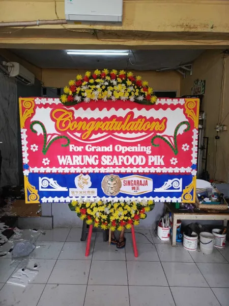 Papan Bunga Ucapan Selamat Garden Party Tangerang