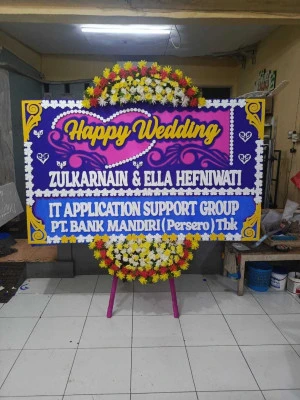 Papan Bunga di Garden Party Tangerang